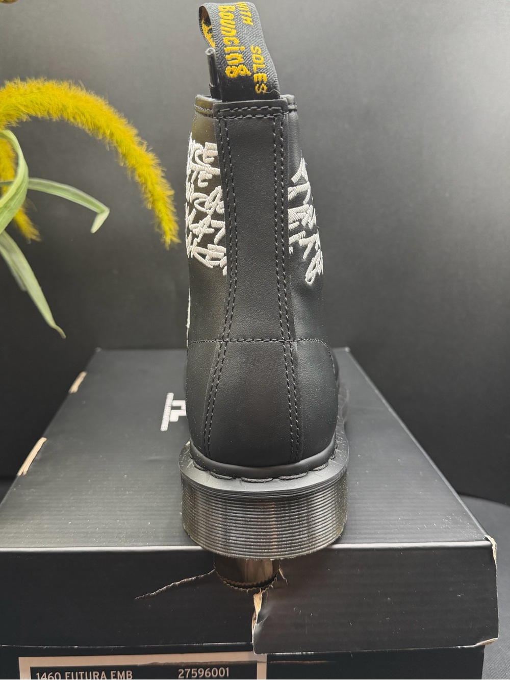 Dr. Martens Black 1460 Futura Embroidered Lace-Up Boot - Picture 3 of 9
